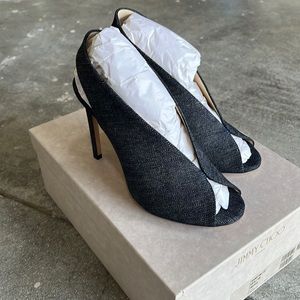 Jimmy Choo Shar 100 Indigo Heels Size 37/ 7